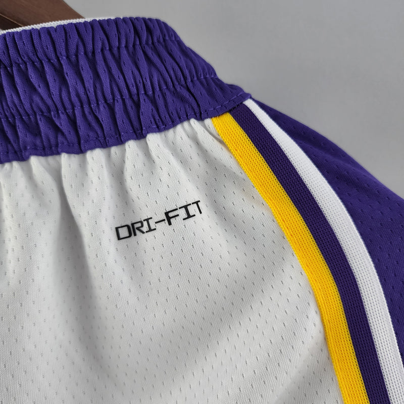 Shorts 75th anniversary Los Angeles Lakers white NBA