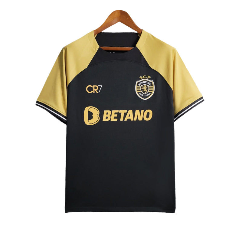 CAMISOLA DO SPORTING 23/24 PRETO E BEGE